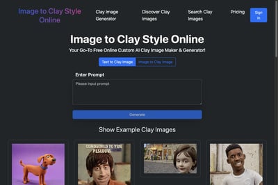 Image to Clay Style Online preview